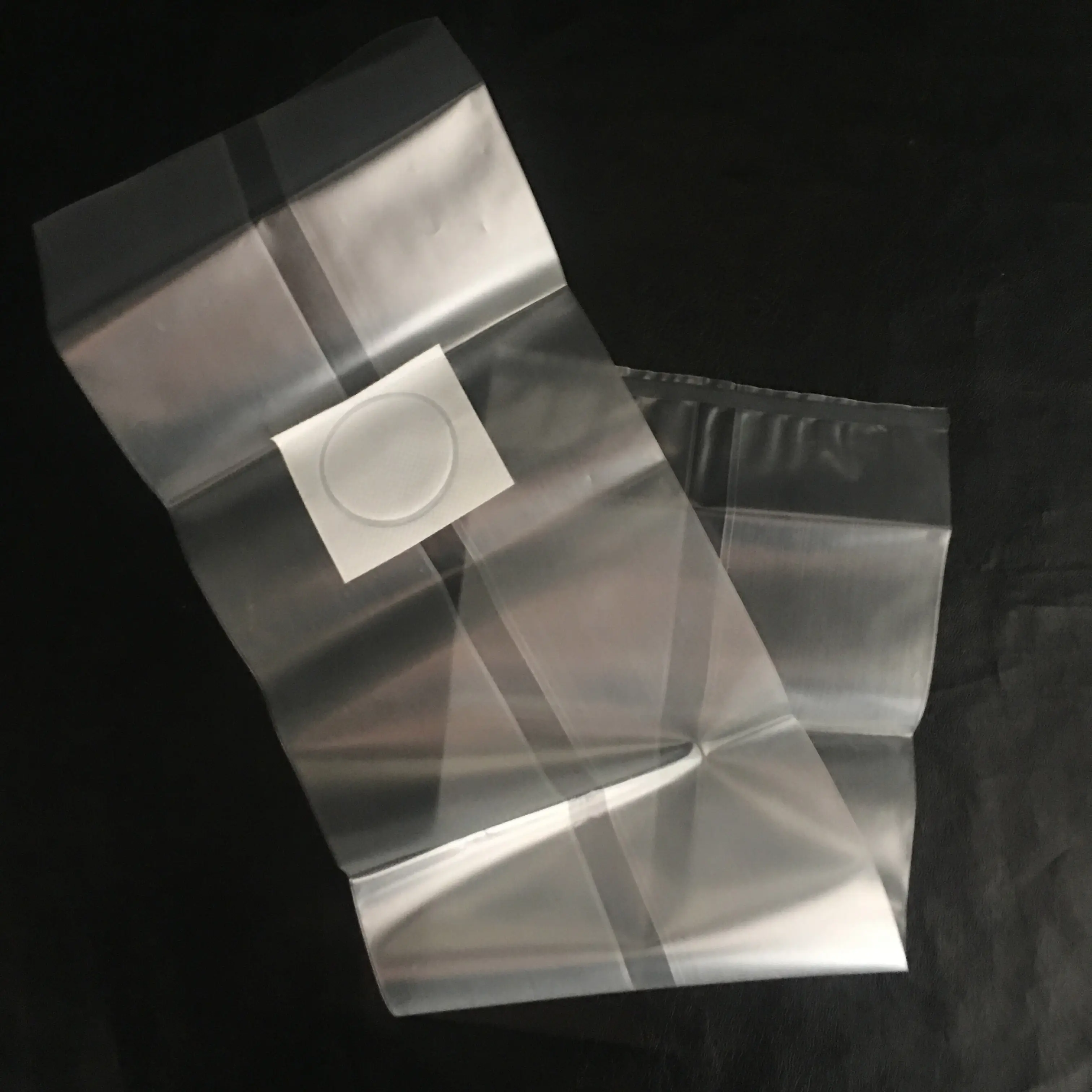 Side gusset clear PP plastic with filter patch polypropylene mushroom bags