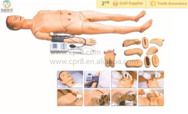BIX-H2400 vívida full-funcional humano maniquí de enfermería Médica con medición de la presión arterial