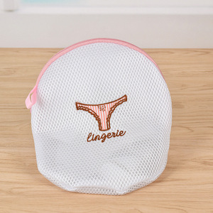 100% Polyester Sandwich <strong>Mesh</strong> Fabric Fashion <strong>Laundry</strong> <strong>Mesh</strong> <strong>Bag</strong> with Embroidery Logo Reusable &amp; Recyclable - Product Image 5