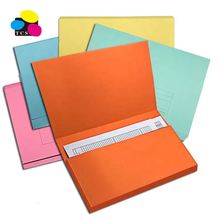 Yüksek Kaliteli Çevre Dostu Özelleştirilmiş Sıcak Ürünler A4 300gsm Kağıt belge cüzdanı Çeşitli Renk Ofis Için Dosya Klasörü