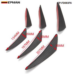 Ailerons de pare-chocs avant universels en plastique ABS, kit de carrosserie décoratif pour BMW Audi Benz EP-FD003F6 - Product Image 2