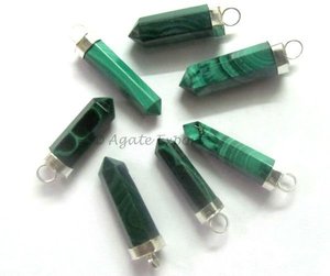 Pendentifs de guérison en pierre précieuse Pendentifs en malachite Articles de guérison en pierre précieuse Feng Shui - Product Image 1
