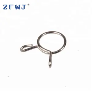 Factory wholesale galvanized small metal double wire spring band hose clamp
