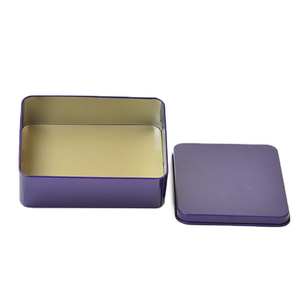 Nouveau produit en gros boîte métallique en étain confits boîtes métalliques durables boîte métallique rectangulaire de couleur unie avec livraison rapide - Product Image 2
