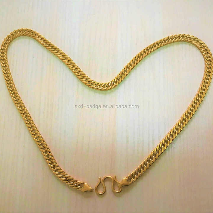 Tungsten Gold Chain Thick 22k Gold 