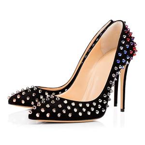 Elegante Chaussure Femme Plus Size Punta A Punta Mulit-Colore Del Chiodo di Alta Tacchi <span class=keywords><strong>Scarpe</strong></span> Da Donna 2019 - Product Image 4