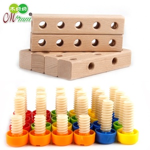 Educational Wooden <strong>Toy</strong> Kids Chairs Multi-function Disassembly <strong>Tool</strong> Nut Wire Assembly Wood <strong>Toy</strong> <strong>Tool</strong> <strong>Set</strong> - Product Image 3