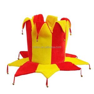 Fiesta <span class=keywords><strong>Carnaval</strong></span> Divertido Terciopelo <span class=keywords><strong>Loco</strong></span> España Madrid Partidario <span class=keywords><strong>de</strong></span> fútbol Bufón <span class=keywords><strong>Sombrero</strong></span> 2017 - Product Image 5