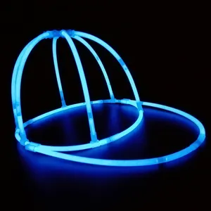 2019 new hot party favor concert promotion decoration blue baseball cap glow in the dark