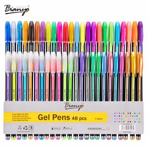 48 قلم جل معدني لامع بألوان الباستيل والنيون من بيانيو، هدايا للأطفال ولرسم التخطيطات - Product Image 3