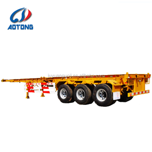 Aotong الصين مصنع 2 المحاور 3 المحاور 20Ft 40Ft حاوية إطار الهيكل العظمي شاحنة نصف مقطورة الهيكل الهيكل العظمي شبه مقطورة - Product Image 4