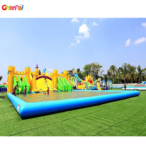 Parc aquatique gonflable avec <span class=keywords><strong>toboggan</strong></span>, grande taille, parc aquatique - Product Image 2