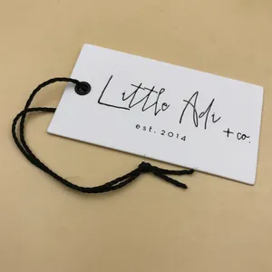 Price Tags For Clothes Wholesale Custom Hangtags Garment Swing Tags Cardboard Paper Custom Clothes Hang Clothing Tag