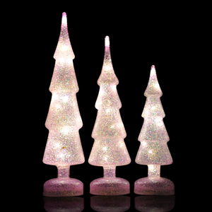 Personalizzabile <span class=keywords><strong>piccolo</strong></span> led illuminato in vetro soffiato a mano di natale <span class=keywords><strong>albero</strong></span> di natale - Product Image 2