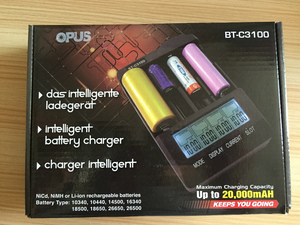 Opus BT-C3100-cargador de batería <span class=keywords><strong>Universal</strong></span> V2.2, Original, inteligente, <span class=keywords><strong>Digital</strong></span>, con 4 ranuras <span class=keywords><strong>LCD</strong></span>, para enchufe europeo - Product Image 5