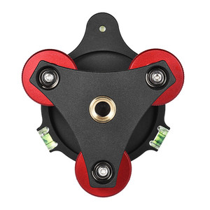 Placa de Cabezal de Trípode de Nivelación de Precisión LP-64 con Tornillo de Montaje de 3/8\", 3 Dial de Ajuste para Trípode de Cámara - Product Image 2