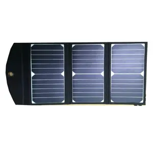 14W 18W 5V Outdoor travel waterproof sunpower portable solar panel foldable solar charger pack