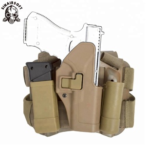 戦術cs屋外ガンホルスターミリタリーエアガン銃狩猟ピストル脚ホルスター用グロック17 19 22 23 31 32 - Product Image 1