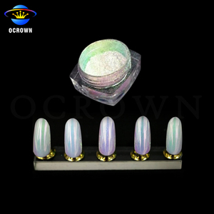 Aurora arc-en-ciel pigment néon chromé miroir poudre ongles sirène caméléon pigment - Product Image 6