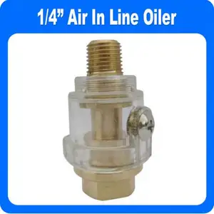 1/4''  Mini In Line Oiler Air Tool Oiler Lubricator Compressor