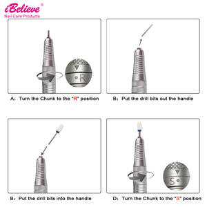 新款2019无绳40000转/分便携式电动指甲钻专业 - Product Image 4