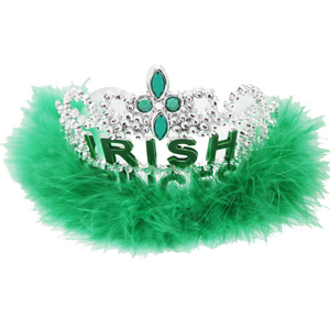 El festival irlandés serie trébol verde corona tiaras del pelo banda - Product Image 1