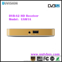 Receptor Digital UUvision DVB-S2 + Wifi, Compatible con FTA, Actualización de Software para Receptor de TV Digital Terrestre de 512+4M