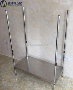 Abs פלסטיק 1 אינץ פוסט קליפס סוג מעמד התקנה עבור כרום מדפים אביזרים - Product Image 3