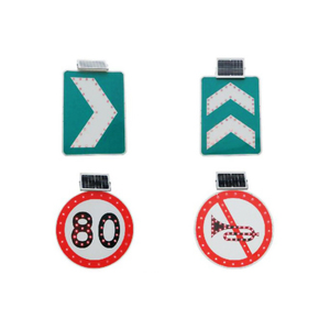 Solar Powered Illuminato Pedonale Crossing Sign Board Ha Portato A Freccia Lampeggiante Segnali Stradali - Product Image 4