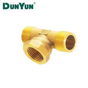 Chất Lượng Cao Brass Ba Cách Nữ Chủ Đề <span class=keywords><strong>Tee</strong></span> Phụ Kiện HBP59-1 Nickel Mạ Giả Mạo Ống Nhựa Kết Nối - Product Image 3