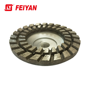 4 "100mm doble fila de taza de la rueda abrasiva <span class=keywords><strong>Turbo</strong></span> taza de la rueda de aluminio de rueda 5/8 -11M14 22,23 - Product Image 2
