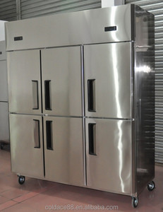 Cocina vertical refrigerado doble <span class=keywords><strong>temperatura</strong></span> 6 puerta <span class=keywords><strong>casa</strong></span> uso nevera mitad <span class=keywords><strong>congelador</strong></span> - Product Image 1