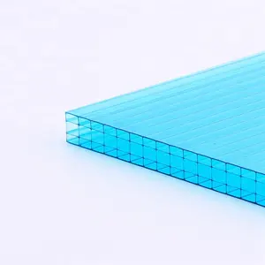 Preço de fábrica 6 8 10mm Colorido Multi Parede Folha de Policarbonato transparente para clarabóia