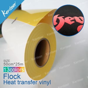 china alibaba kenteer rebaño de transferencia de calor de vinilo para la ropa - Product Image 5