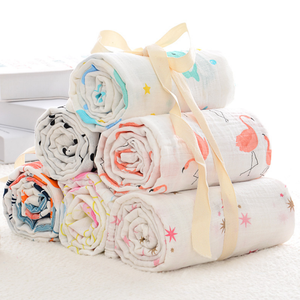 Bebé muselina swaddle mantas para niños o niñas, 100% algodón enfermería lactancia bufanda - Product Image 5