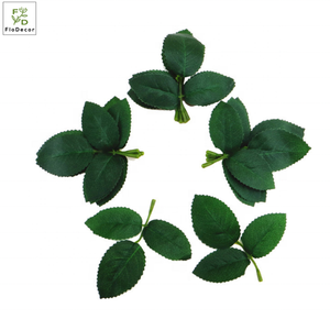 Qualità di Plastica Artificiale Foglie di Rosa Per Corona FAI DA TE Artigianato di Nozze Decorazione Della Casa di Disporre I Fiori - Product Image 4
