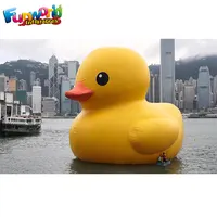 Özelleştirilmiş sevimli Model karikatür dev şişme ördek reklam sarı ördek