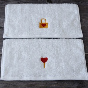 En gros fantaisie multicolore 35*35 petite serviette éponge avec logo broderie personnalisée - Product Image 2