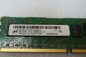 605312-071 <strong>Micron</strong> MT18KSF51272PZ-1G4M1FE <strong>4GB</strong> PC3L-10600R 1Rx4 <strong>DDR3</strong>-1333 <strong>RAM</strong>