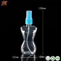 Vaporisateur en plastique en forme de corps de femme Cosmétique 100ml