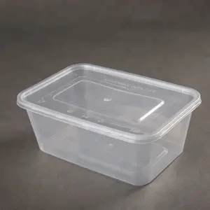 一次性微波Pp塑料食品容器饭盒制造商蛋糕盒方形蛋糕盒透明微波炉