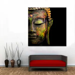 Pintura de Buda sobre lienzo de cultura tradicional, pintura artística de pared, póster, imagen para decoración del hogar para sala de estar