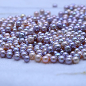 R.GEM. 5mm-12mm Real Round AAA Grade Half-Drilled <strong>Loose</strong> Freshwater <strong>Pearl</strong> Beads