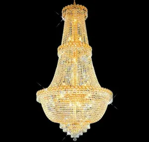 Moderno grande barca lampadario di cristallo illuminazione di cristallo moderna lampada di cristallo dorato produce cercando il grossista