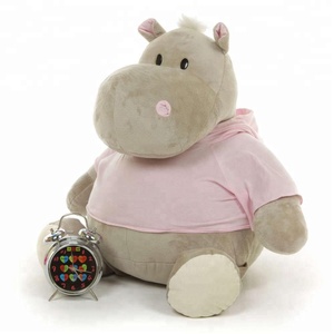 Sevimli Dolması Gri peluş oyuncak <span class=keywords><strong>Hippo</strong></span> Ile Tshirt - Product Image 2