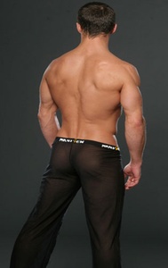 Envío <span class=keywords><strong>de</strong></span> la muestra verdadera imagen <span class=keywords><strong>de</strong></span> pantalones <span class=keywords><strong>de</strong></span> Yoga pantalones flojos transparente Sexy pene Manview ropa interior SM01-6 - Product Image 5