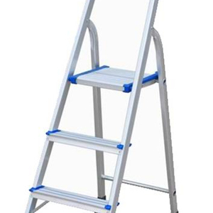 3 <strong>Step</strong> Aluminum <strong>Folding</strong> <strong>Step</strong> <strong>Ladder</strong> with Narrow <strong>Step</strong> - Product Image 1