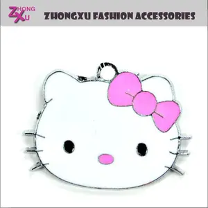 new design custom cheap promotion jewelry accessories hello kitty charm pendant