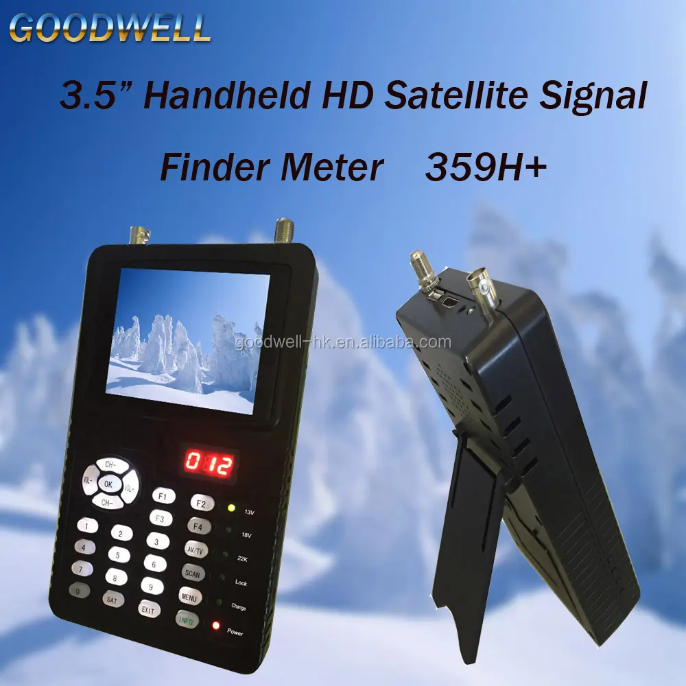 Profesional 3.5 "Genggam HD Satellite Signal Finder Meter alat Terbaik untuk Satellite Installer