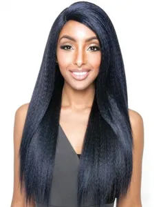 Yaki straight wig synthetic yaki wave wig for black women